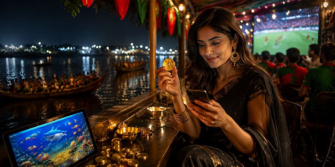 ময়মনসিংহের জনপ্রিয় ফিশিং গেম খেলছেন স্থানীয়রা